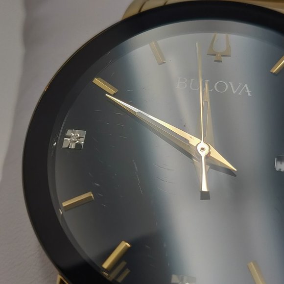 Bulova Men's Modern Diamond Stainless Steel Watch - Picture 8 of 8